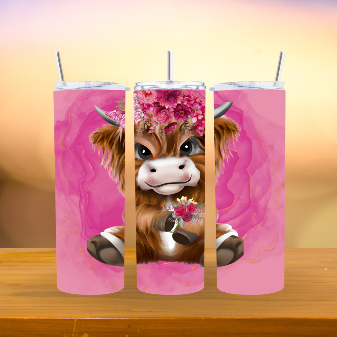 Cute Highland Cow Tumbler