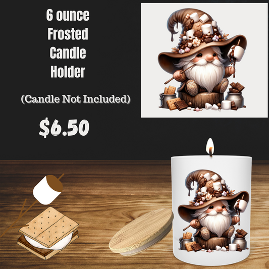 "Cozy Gnome" Frosted Candle Holder Collection