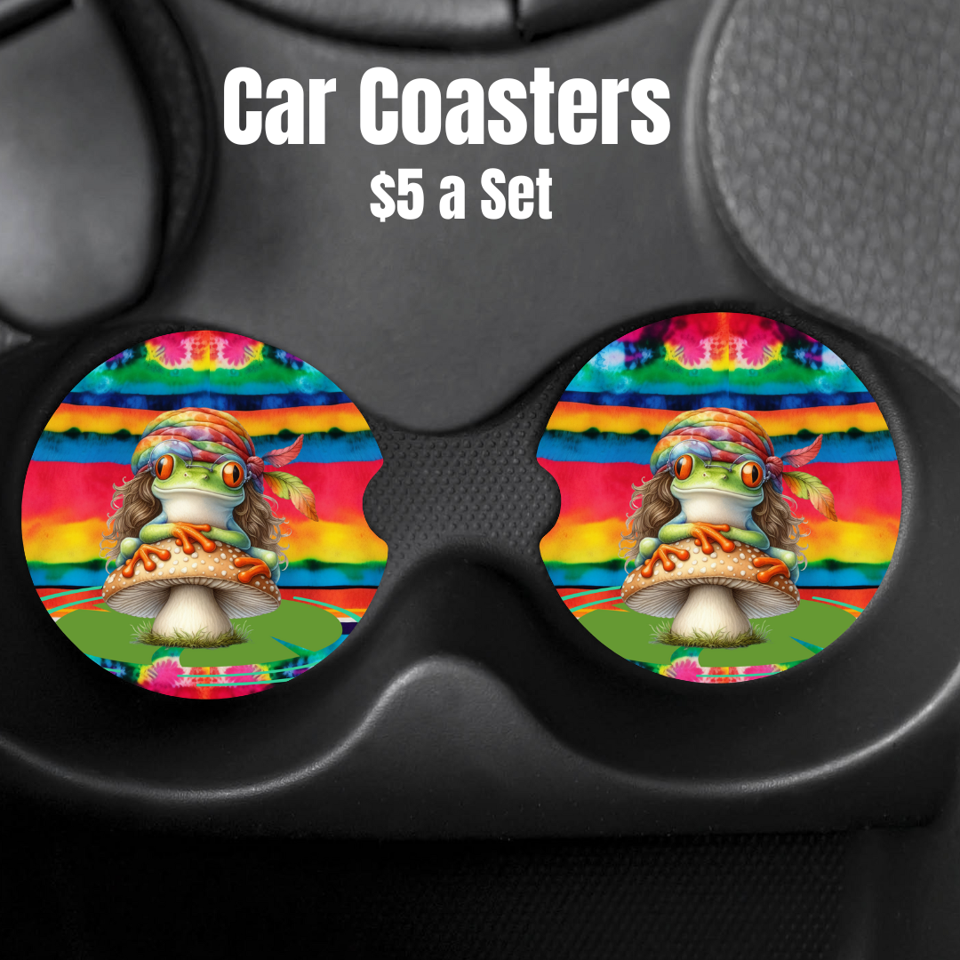 Groovy Frog Car Coaster Collection