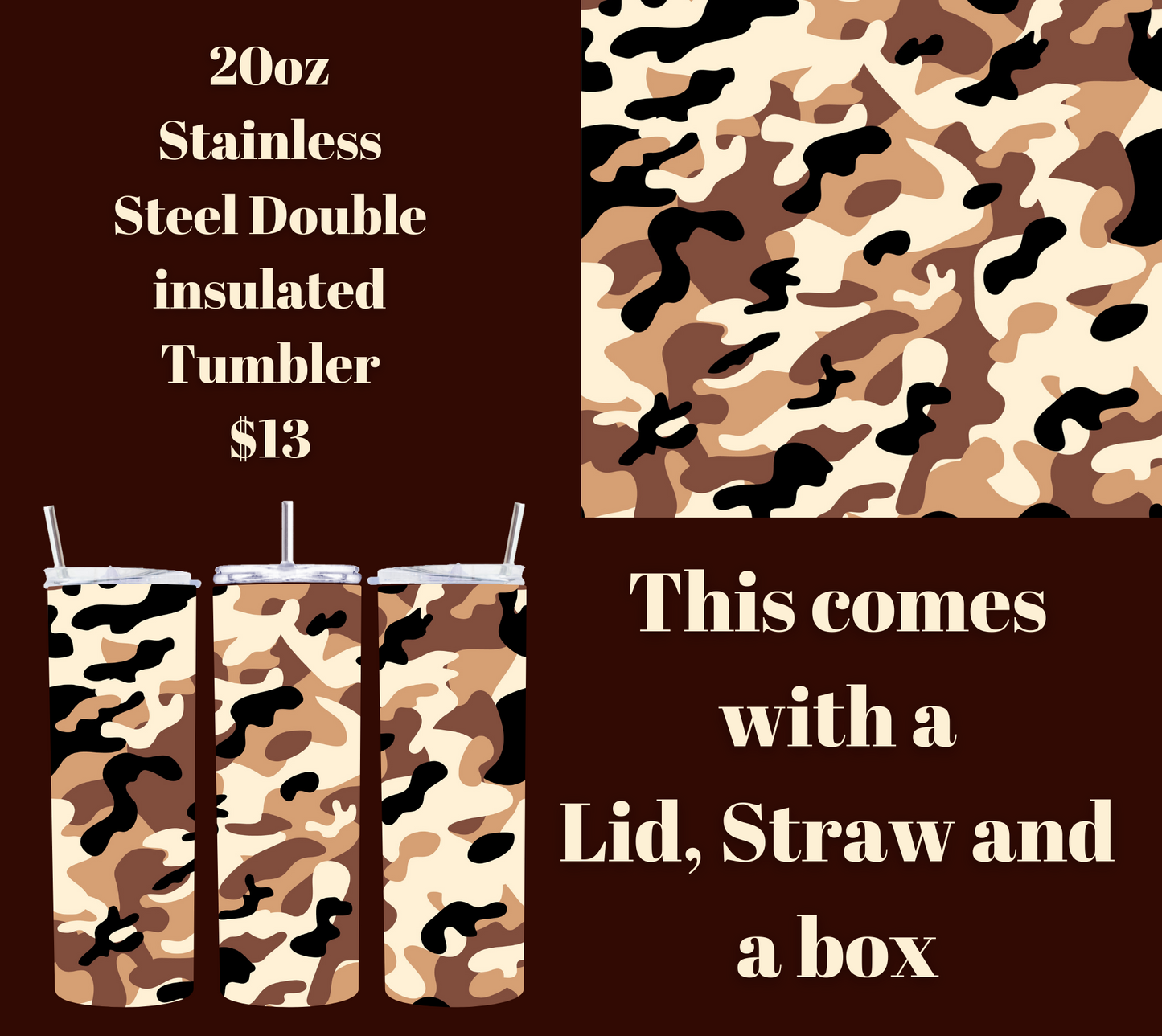 Stealth Sipper 20oz Tumbler