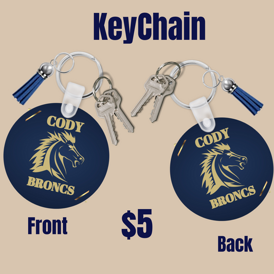 Cody Broncs Key Chains