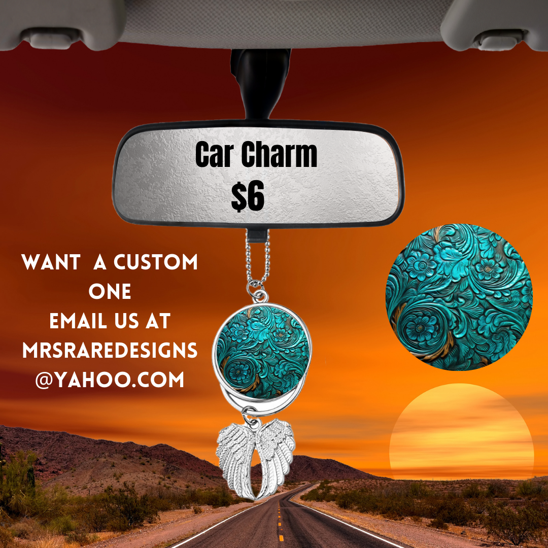 Turquoise Tranquility Car Charm Series