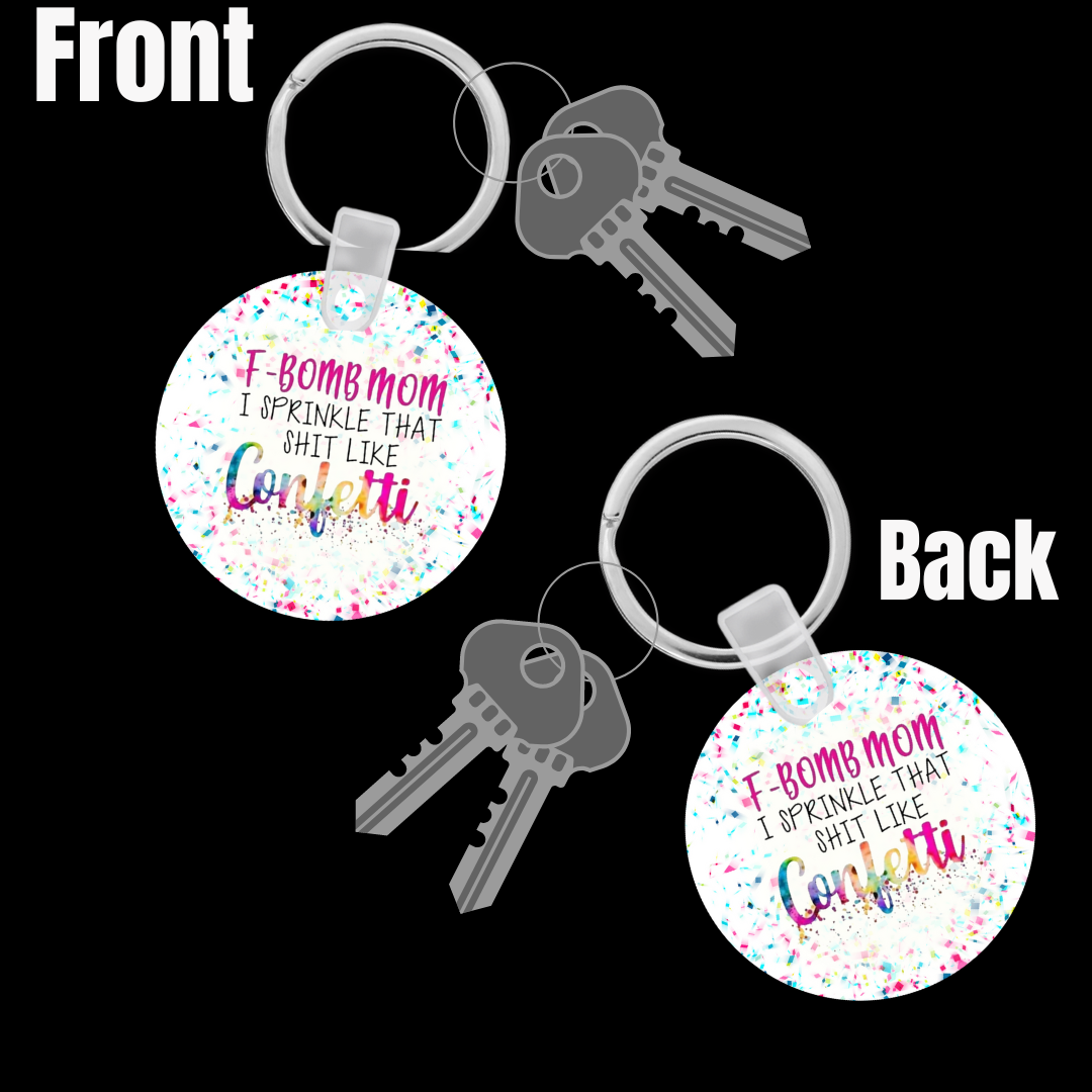 F-Bomb Mom Keychain