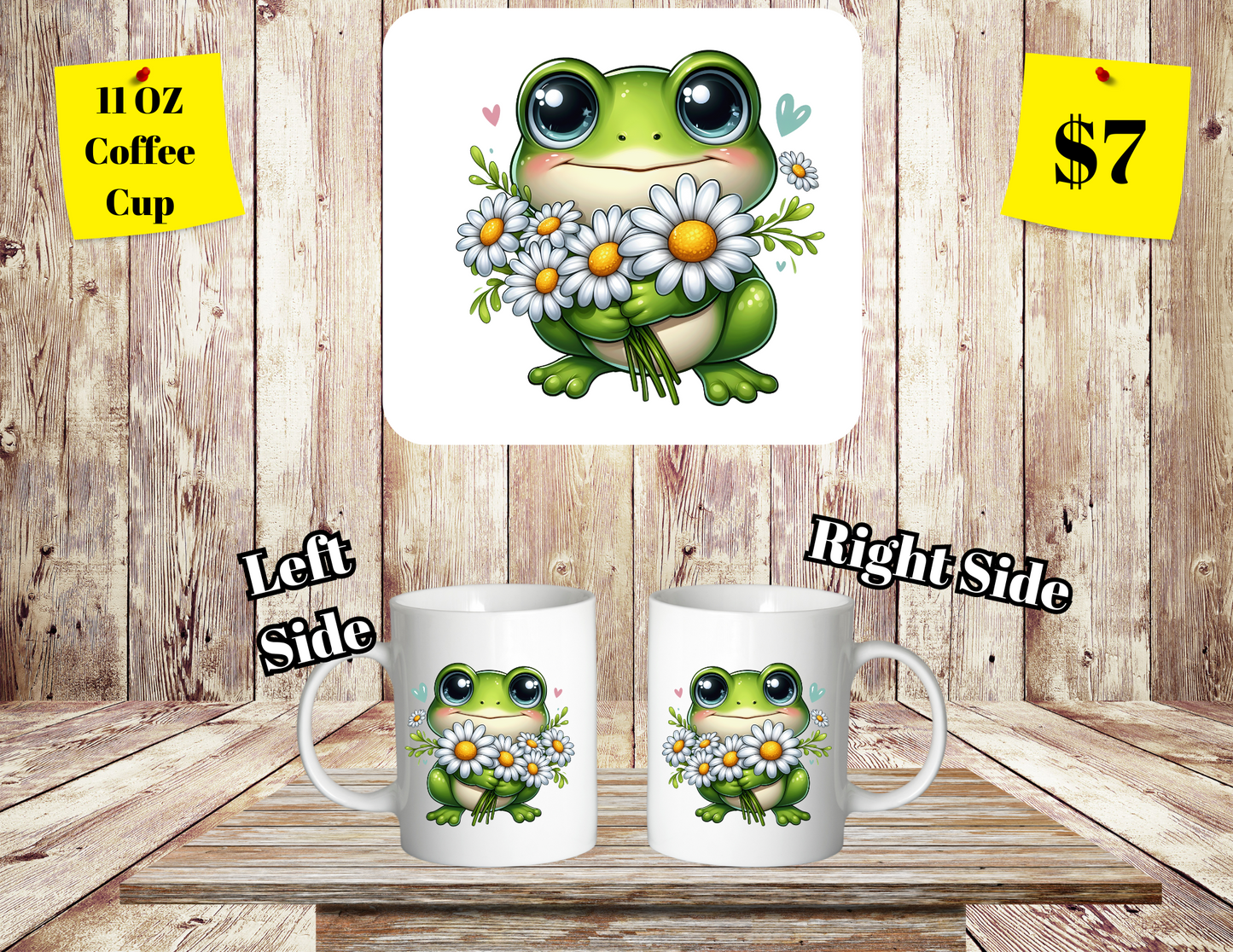 Daisy-Frog Delight Coffee Cup