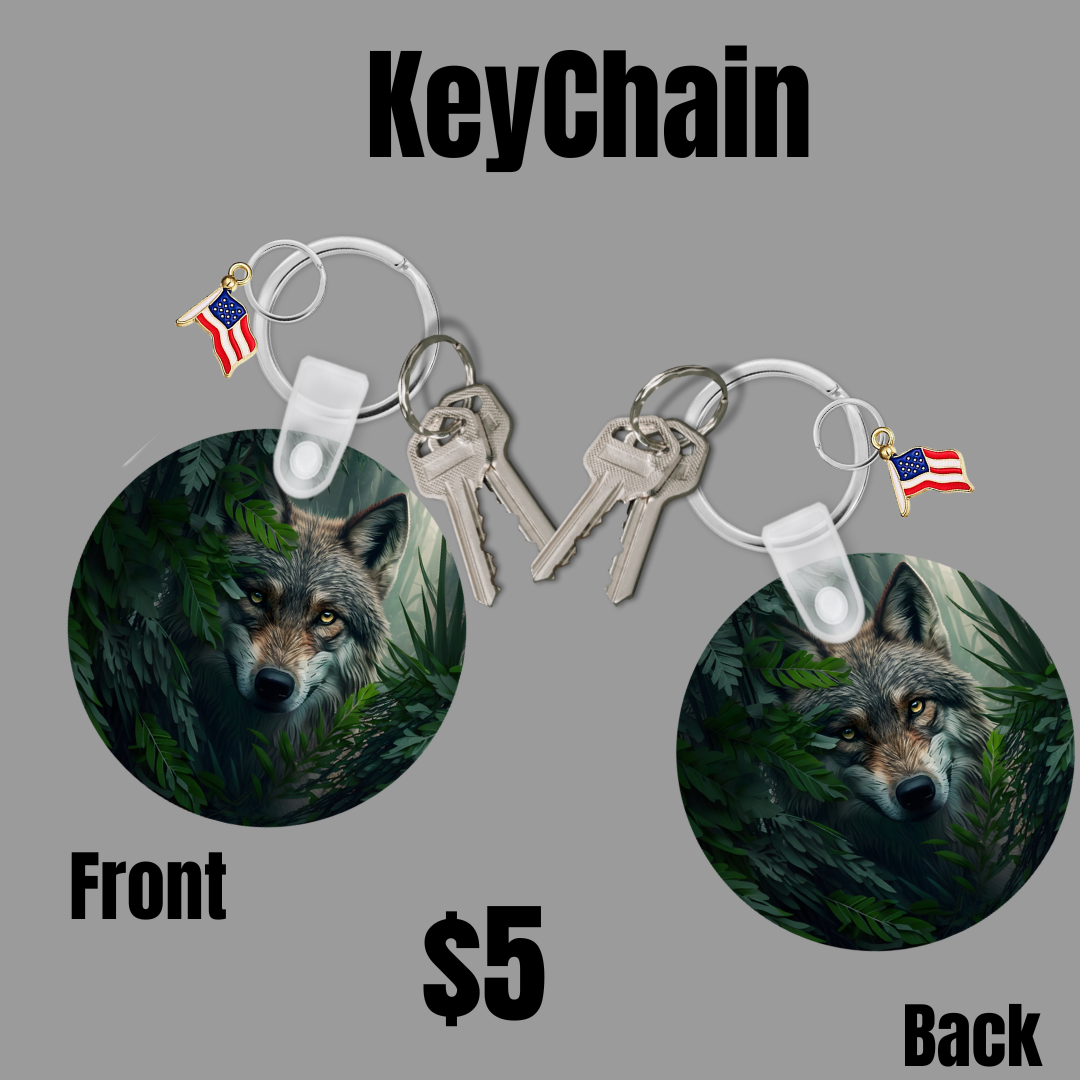 Wolf Keychains