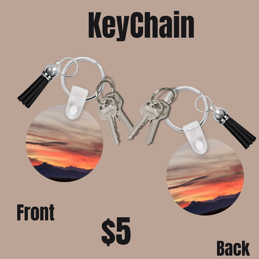 Heart Mountain Key Chain