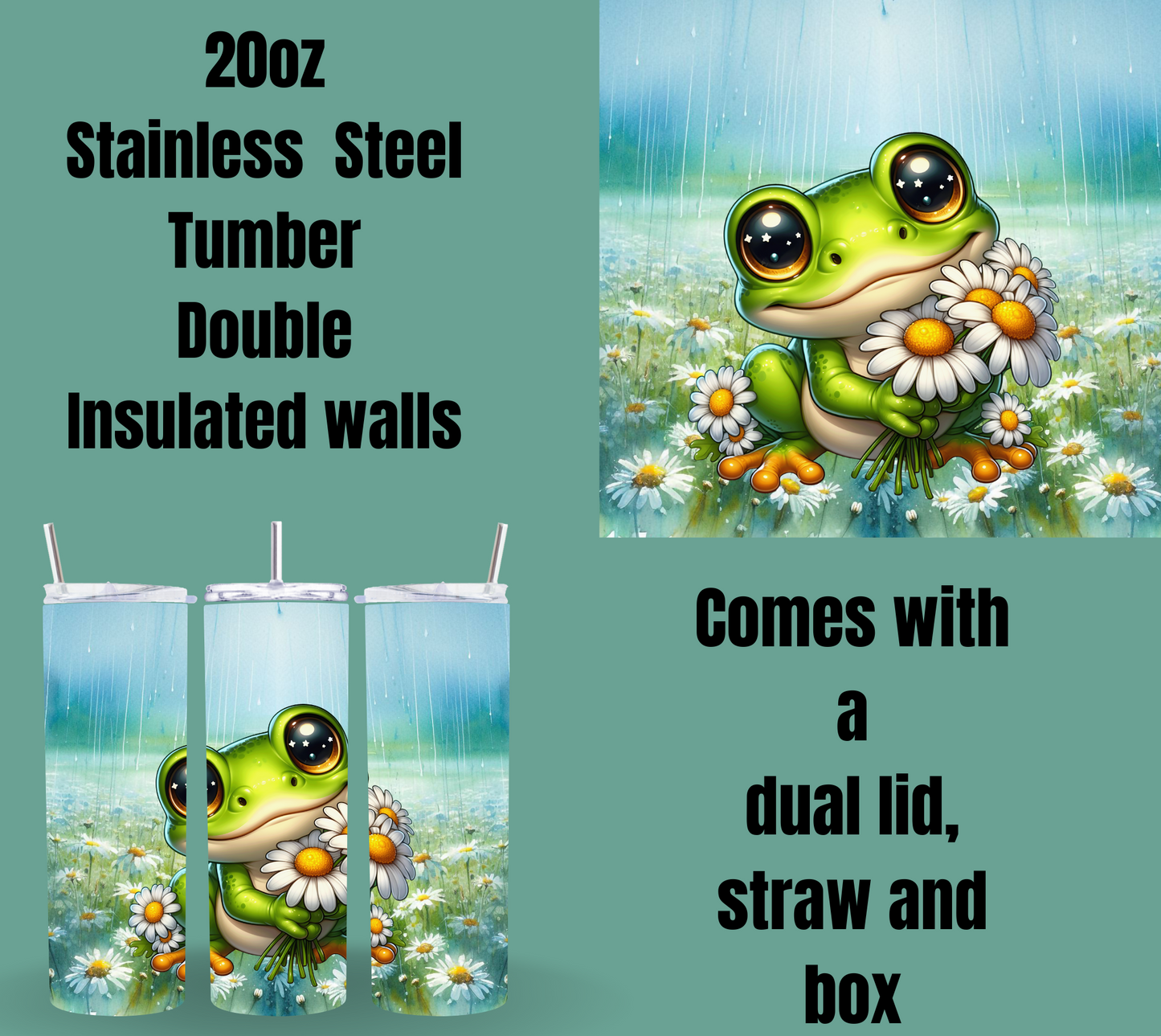 Meadow Mirth Frog Tumbler
