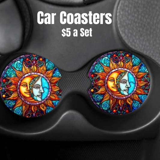 Celestial Harmony Car Coasters