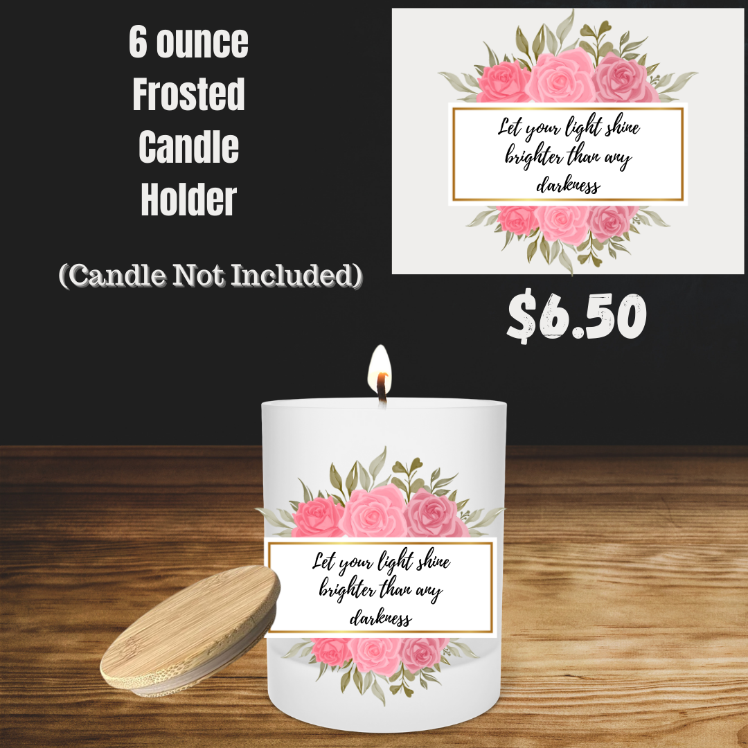 Inspirational Blossoms Frosted Candle Holder Collection