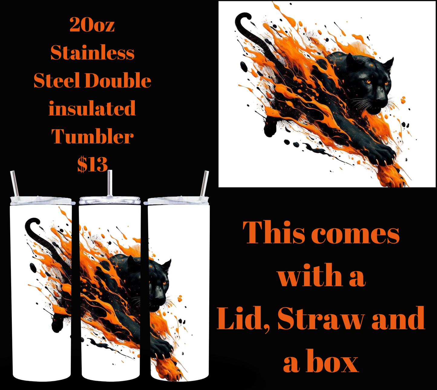 Exclusive Powell Panther 20 oz Tumblers: Unleash Your Panther Spirit!