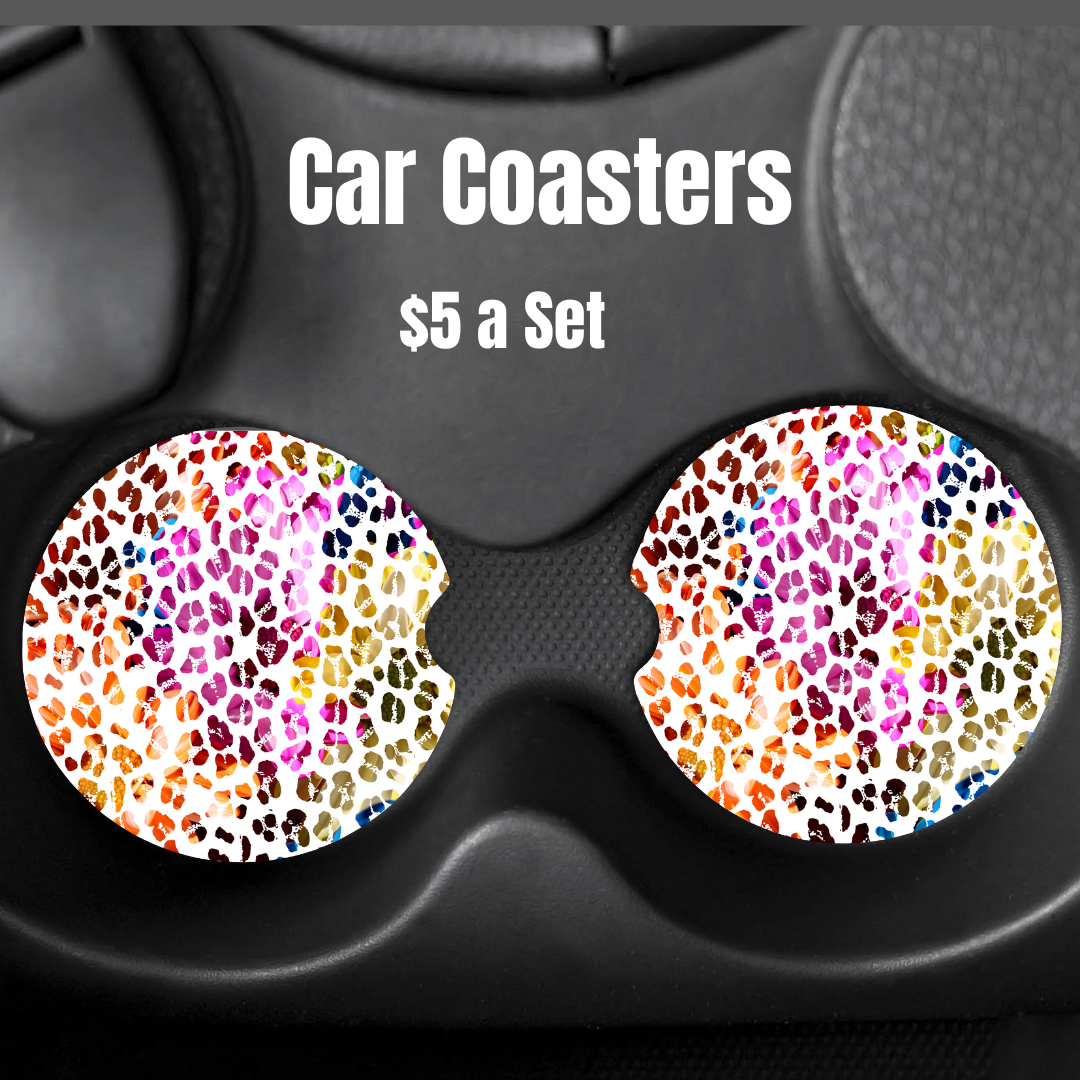 Kaleidoscope Dapples Car Coasters