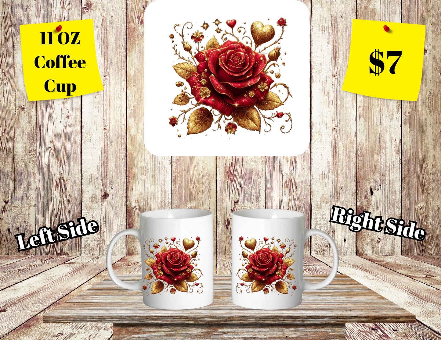 Floral Elegance Coffee Mugs