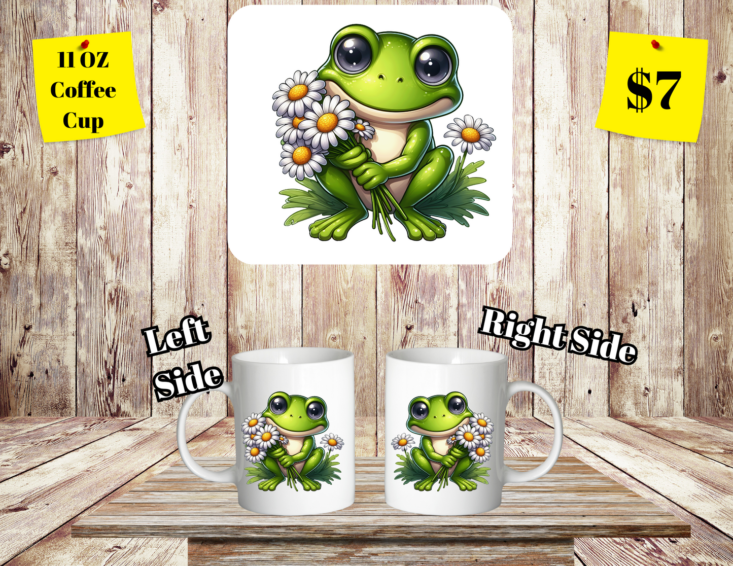 Daisy-Frog Delight Coffee Cup