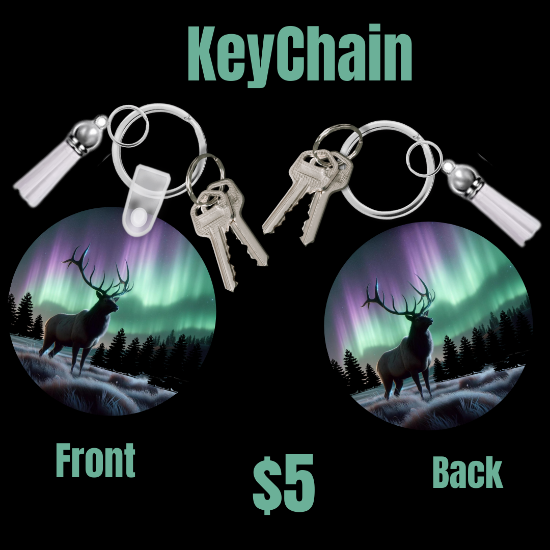 Aurora Stag Keychain