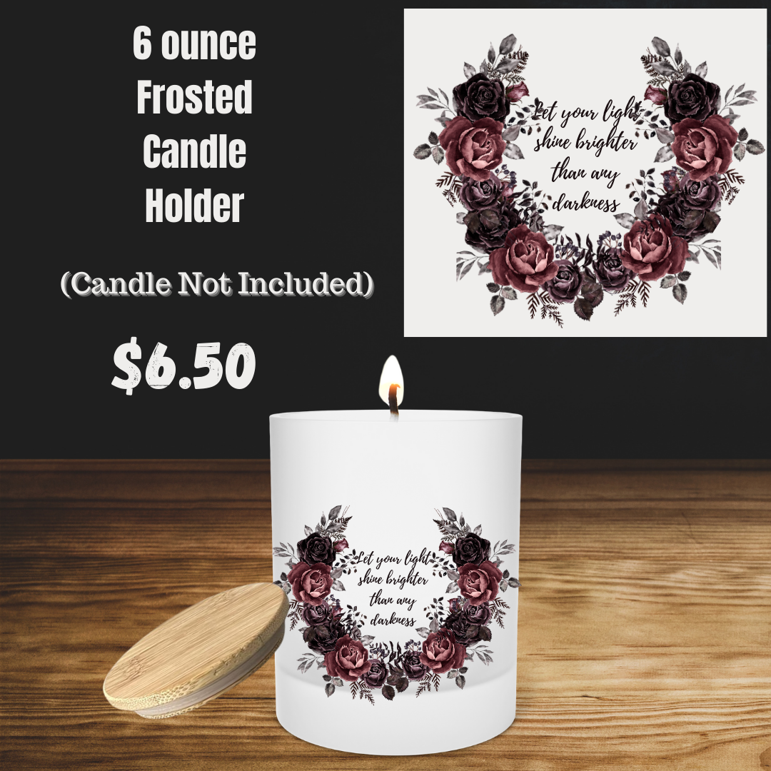 Inspirational Blossoms Frosted Candle Holder Collection