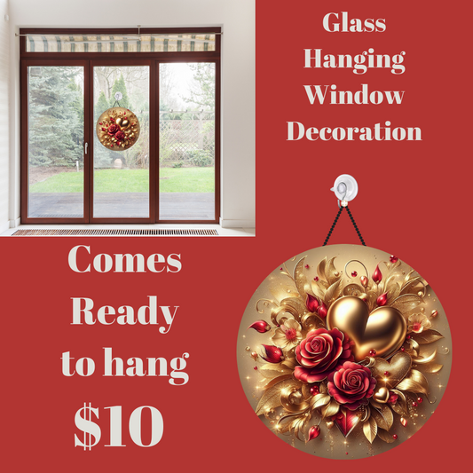 Enchanted Bouquet Series: Glass Hanging Window Decorations