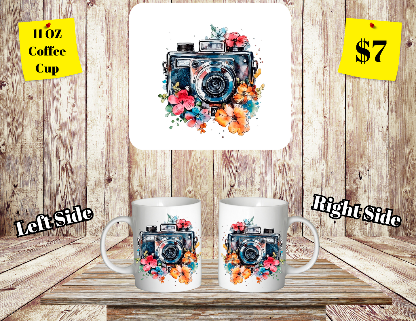 Classic SClassic Shutterbug Floral Coffee Cup Collectionhutterbug Floral Coffee Cup Collection