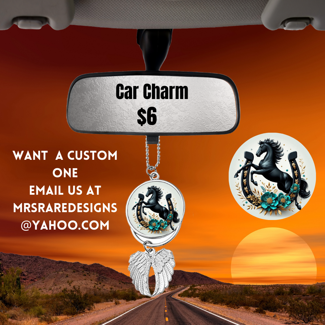 Majestic Steeds Car Charm Collection