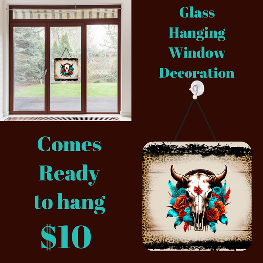 Serene Steer Glass Artwork Hanger