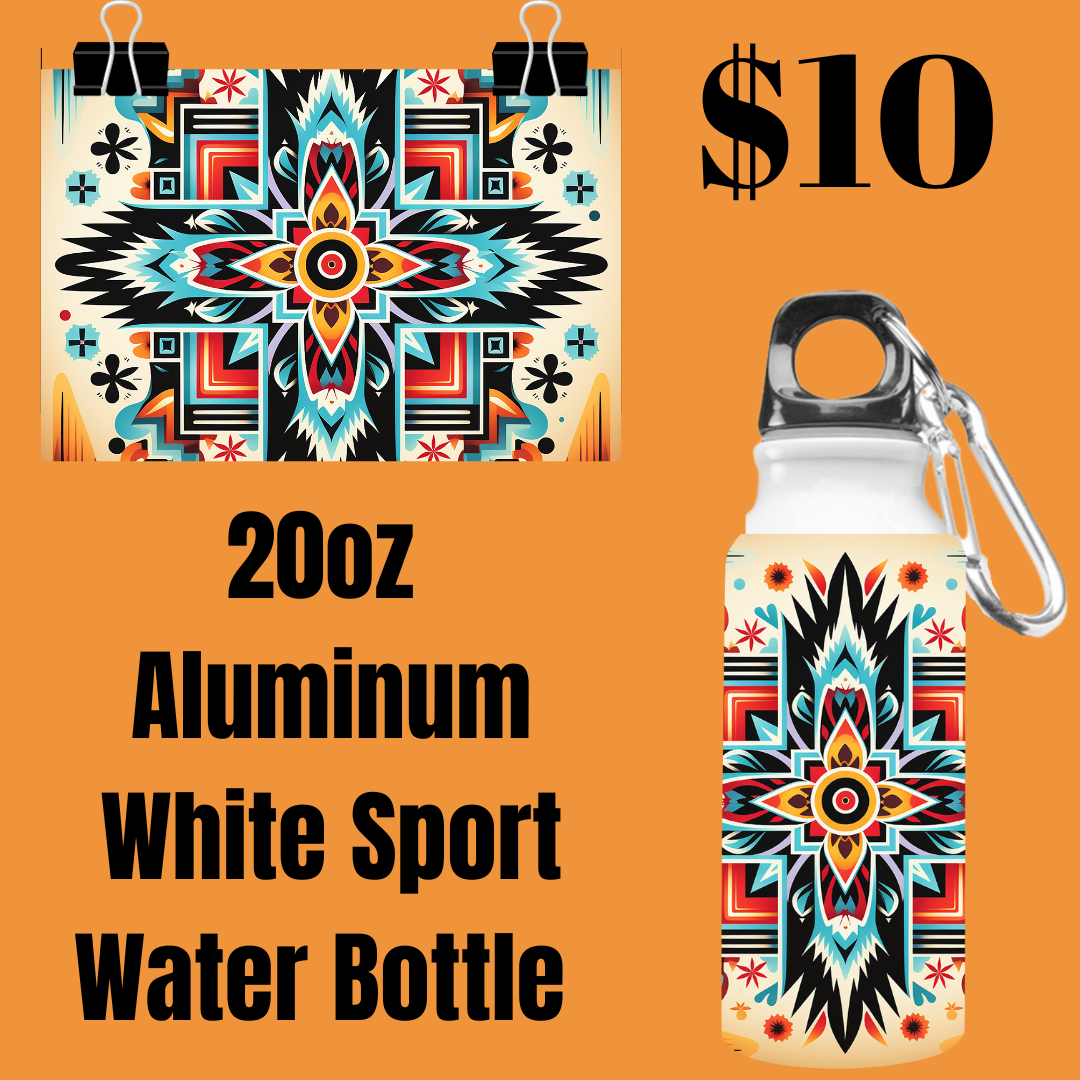 Aztec Elegance 20oz Aluminum Sport Water Bottle