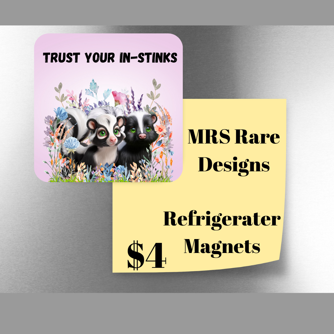 Inspirational Skunk Garden Magnets