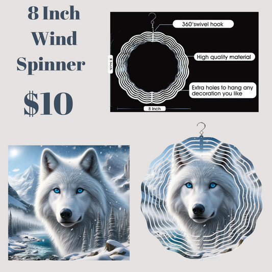 Arctic Majesty 3D Wind Spinner