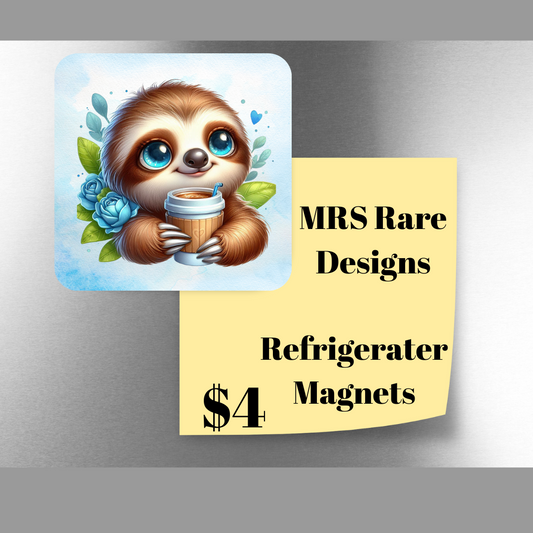 Chill Companions: Sloth Magnet Series