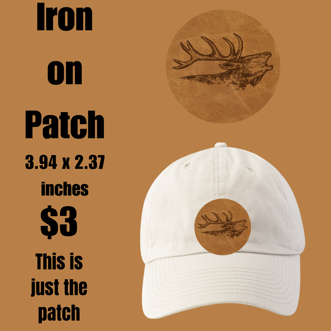 Regal Stag Head Iron-on Patch