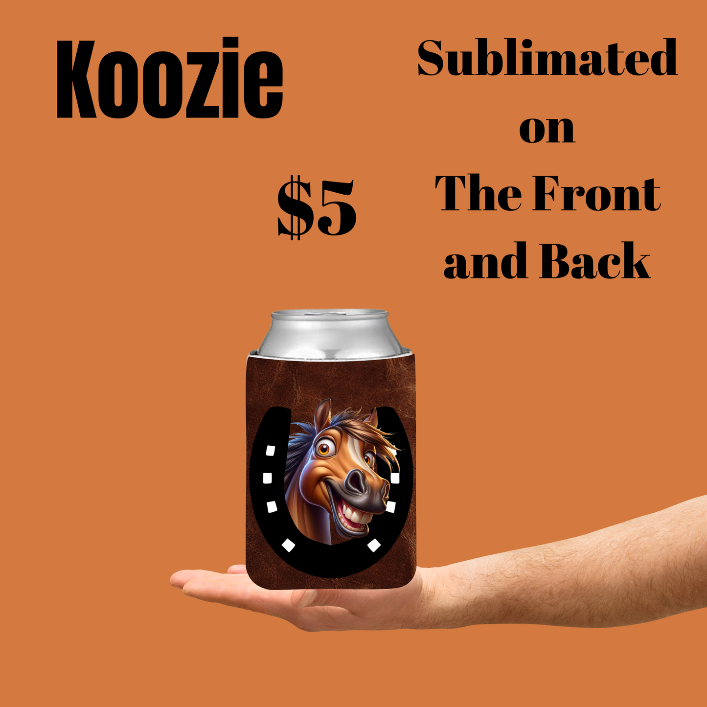 Jolly Trotter Sublimated Koozie