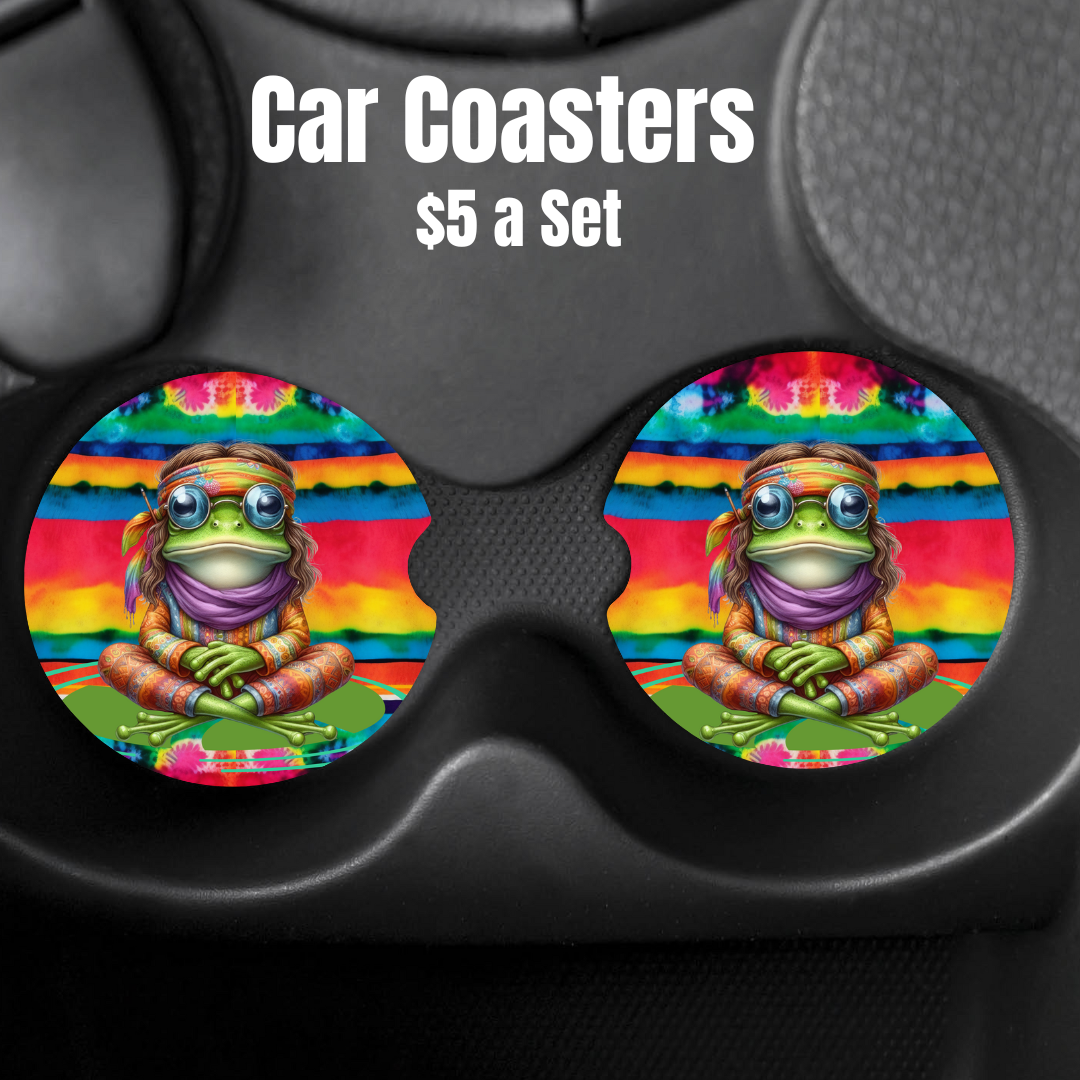 Groovy Frog Car Coaster Collection