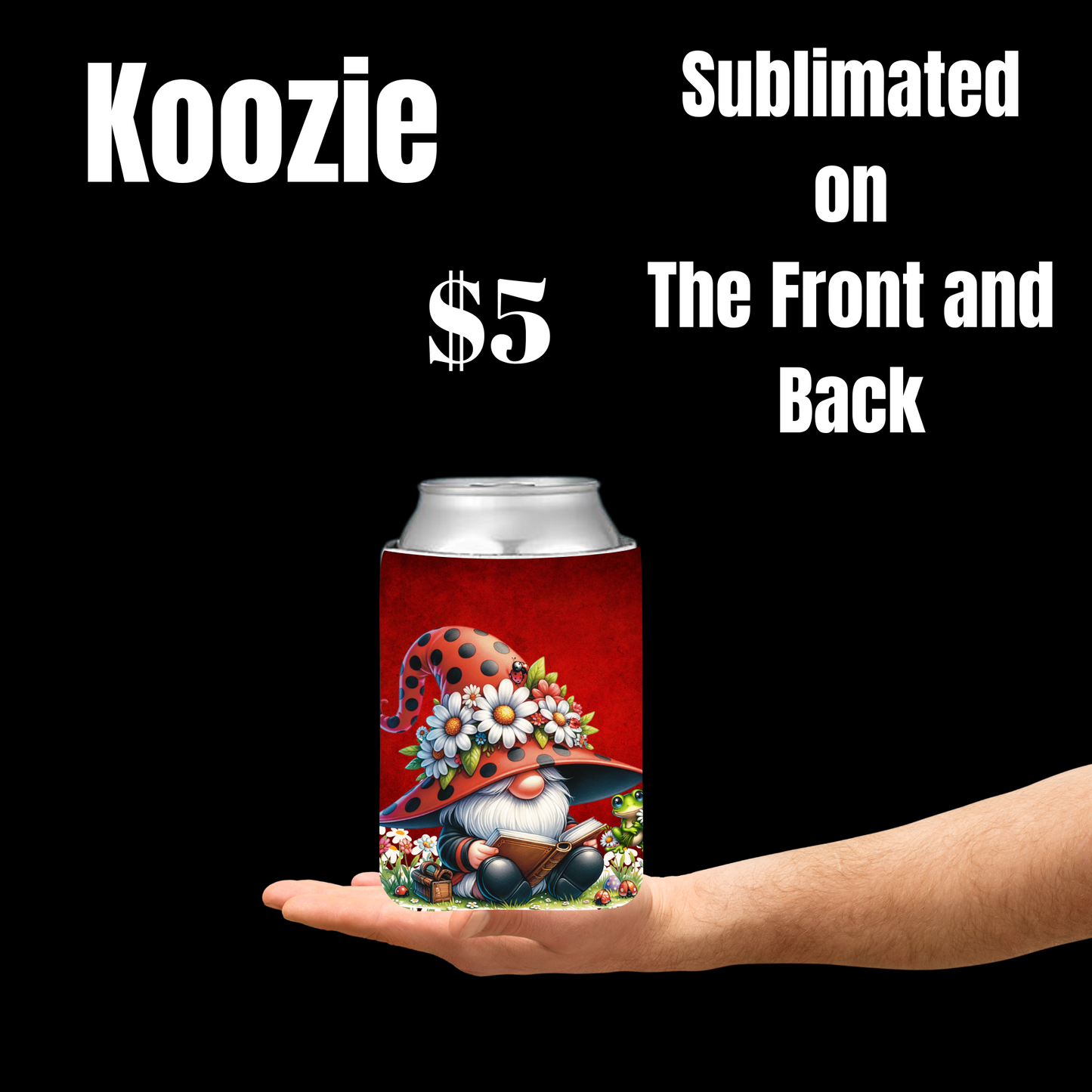 Whimsical Gnome Beverage Koozies