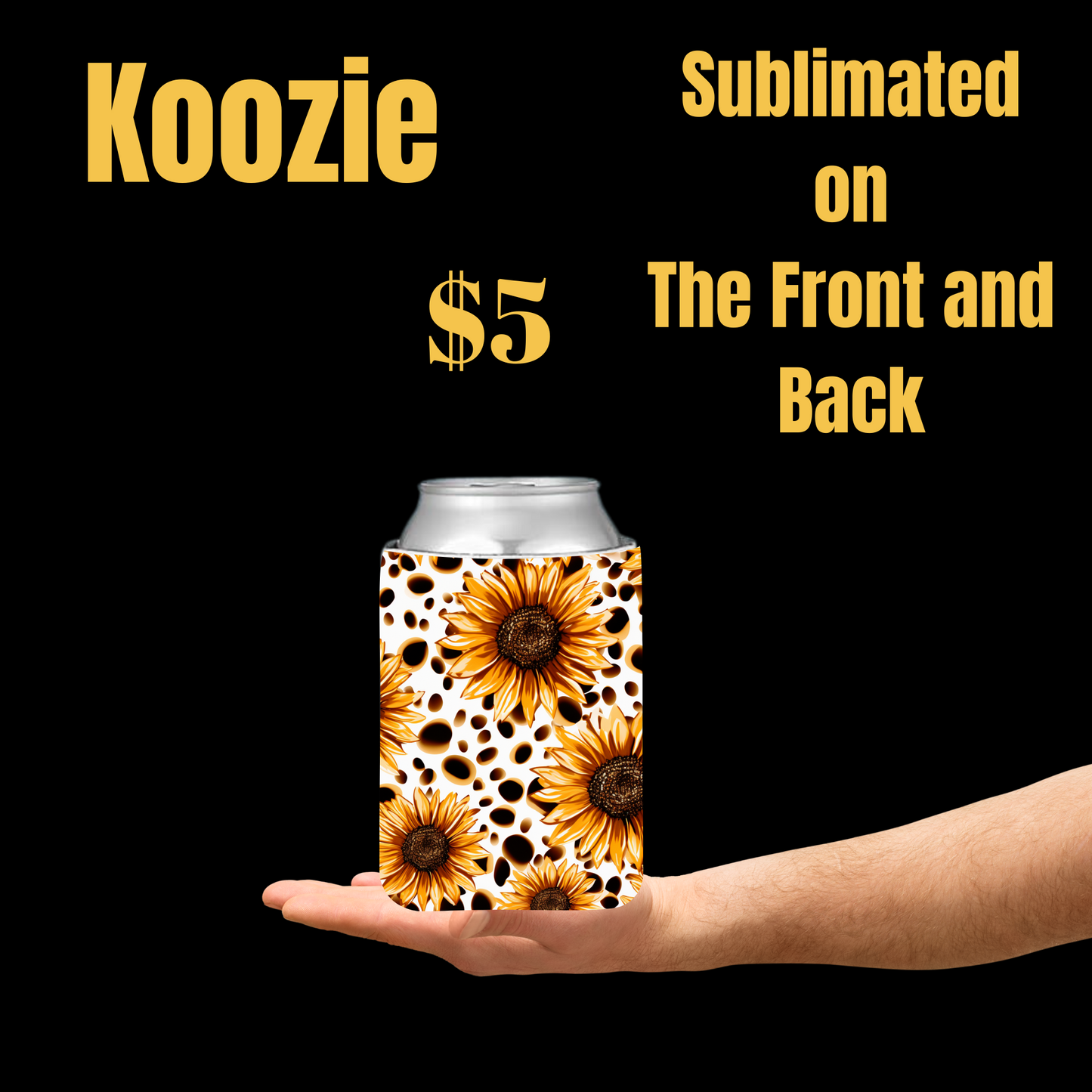 Sunflower Sipper Koozie