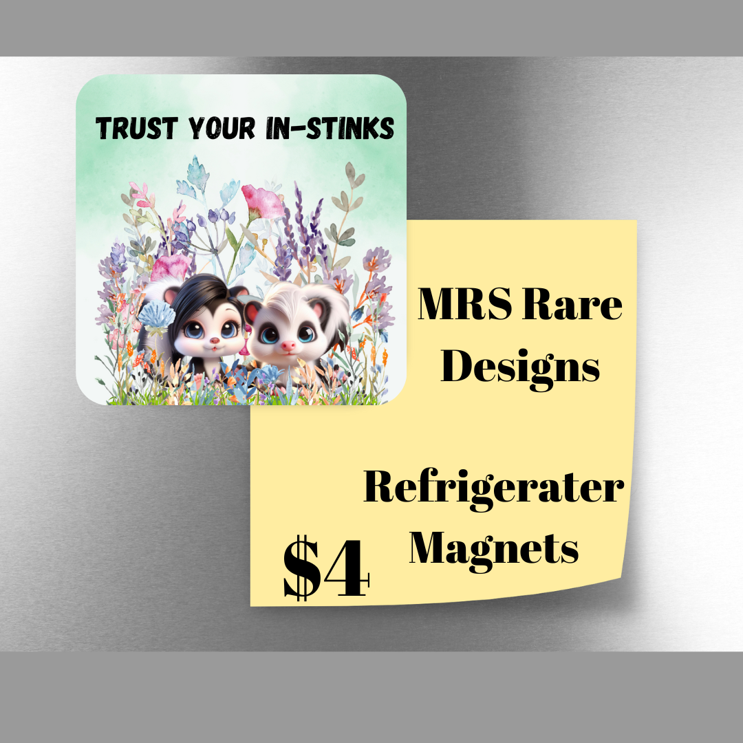 Inspirational Skunk Garden Magnets