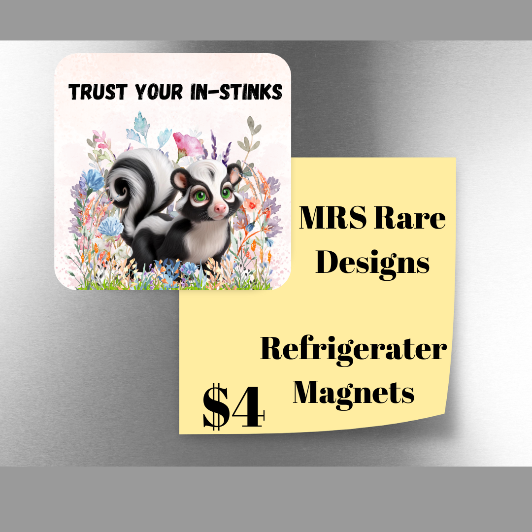Inspirational Skunk Garden Magnets