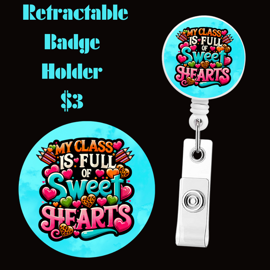 Charming Educator's Retractable Badge Collection