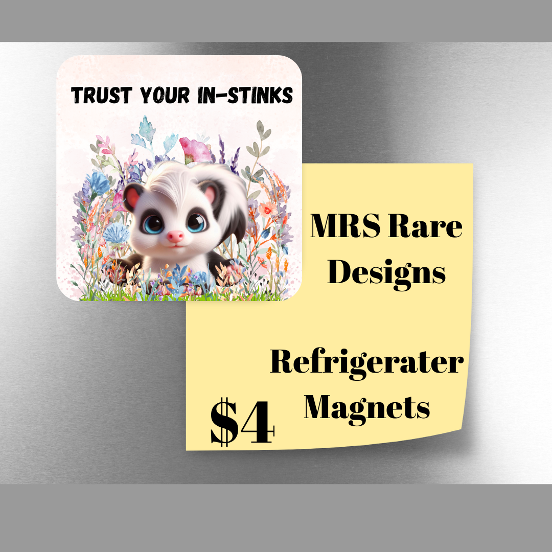 Inspirational Skunk Garden Magnets