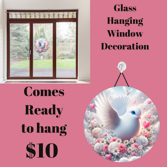 Seraphic Elegance Glass Suncatcher