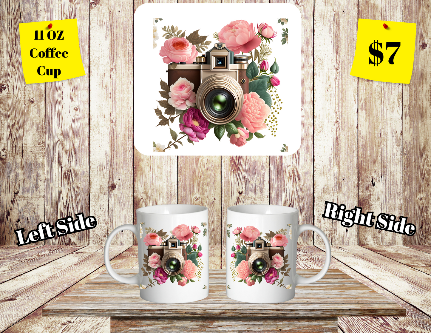 Classic SClassic Shutterbug Floral Coffee Cup Collectionhutterbug Floral Coffee Cup Collection