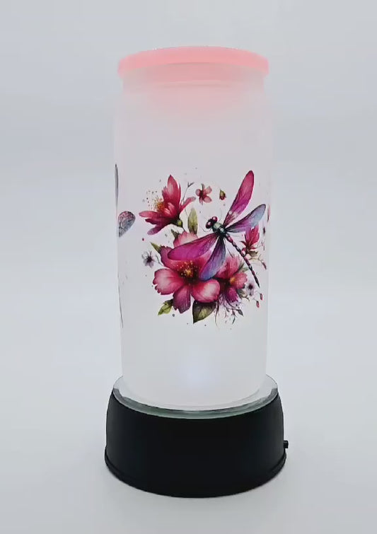 Whimsy Wings Dragonfly Glass Tumbler