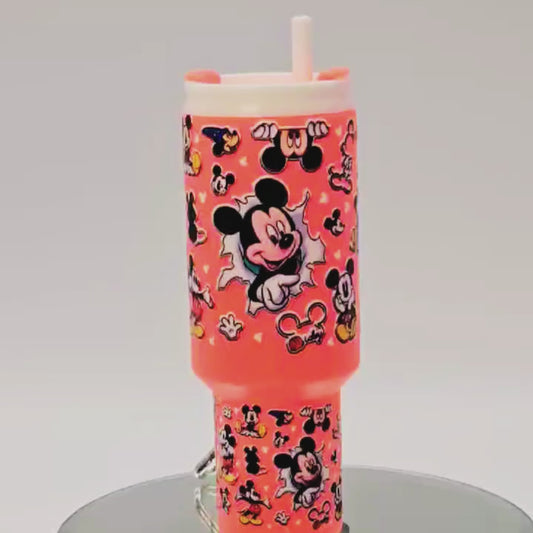 Orange Character Mini Tumbler Keychain with Chapstick Holder