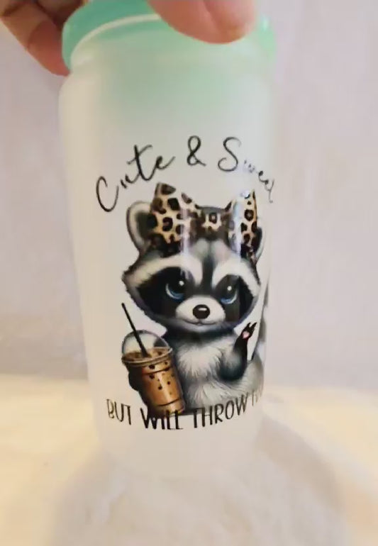 Rascal Raccoon Frosted Tumblers