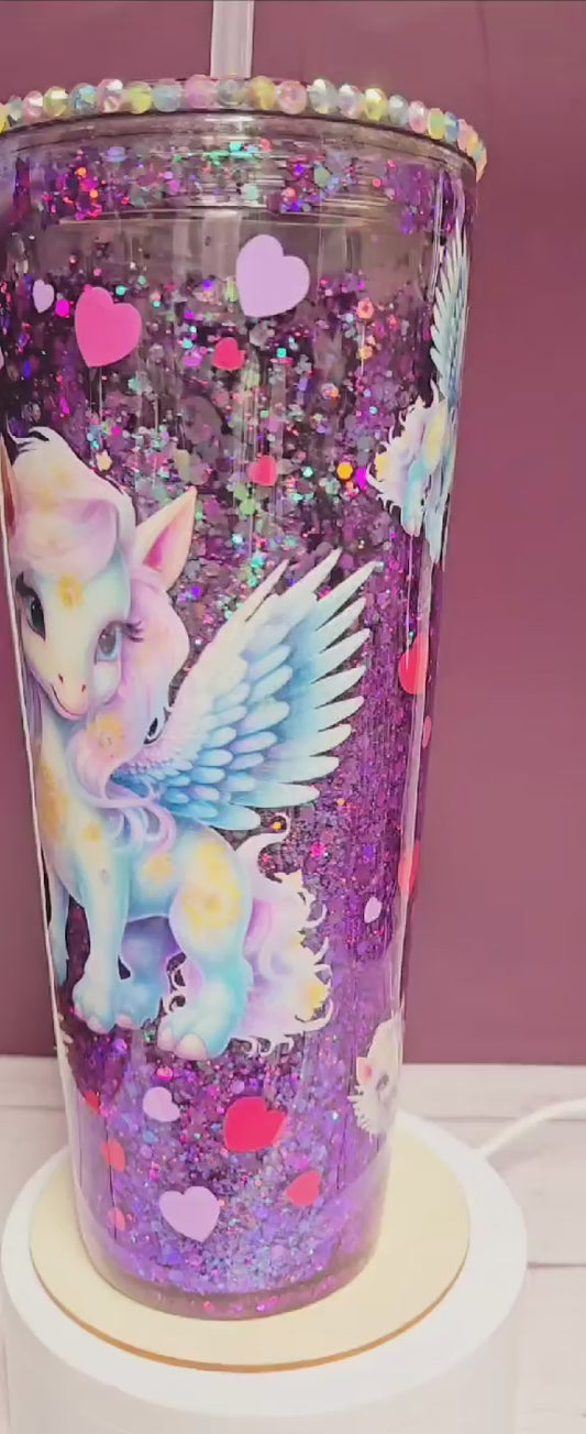 Magical Pegasus Snowglobe Tumbler