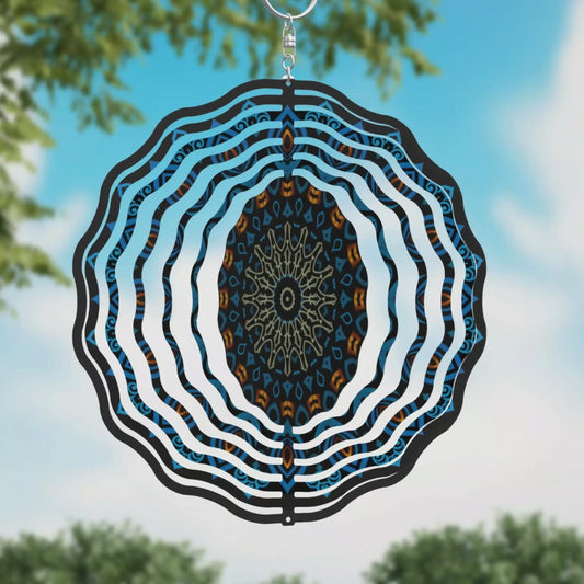8-Inch 3-D Mandala Wind Spinner